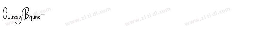 Classy Brune字体转换